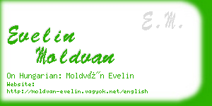 evelin moldvan business card